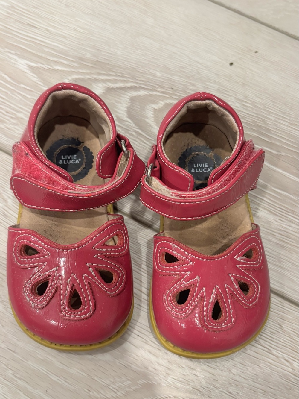 Livie & Luca Pink Patent Leather Mary Janes